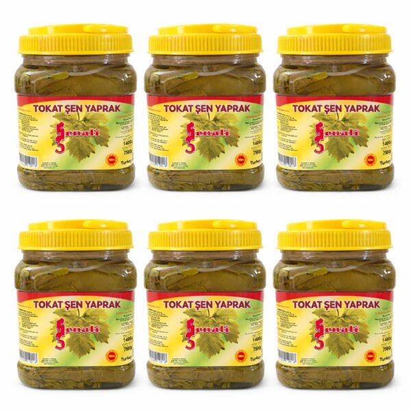 1 koli Brüt 1400 gr Pet Bidonda Tokat Salamura Yaprak 6 adet