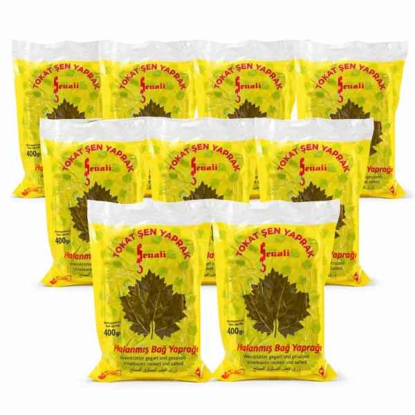 10 adet Vakumlu Poşette Tokat Salamura Yaprak 400 gr